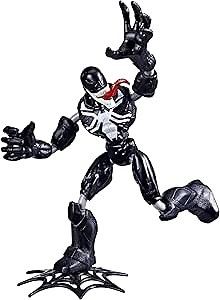 Marvel Spider-Man Bend and Flex Missions Venom Space Mission Action Figure, 6-Inch-Scale Bendable Toy with Accessory for Kids Ages 4 and Up