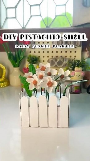 Diy Pista Shell Planter Craft🪴||Asthetic Room Decor Ideas#shorts#viralshorts #homedecor#planter#diy