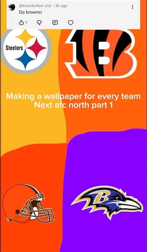 Making a wallpaper for every nfl team next afc north