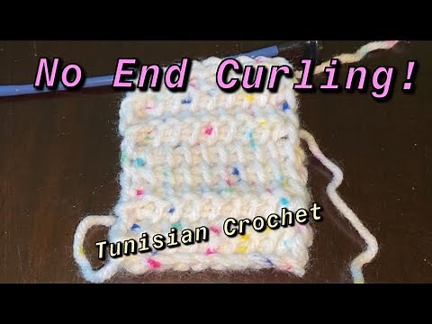 NO End Curling! - Tunisian Crochet