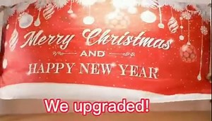 7 x 16 ft Merry Christmas Holiday Banner Garage Door Cover Murals Winter Snowman Santa Outdoor Large Door Cover Decoration Indoor Outdoor Christmas Holiday Backdrop Decoration (B)