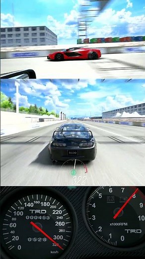 10,000 HP Supra vs LaFerrari #assettocorsa