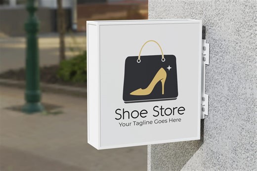 Minimal Shoe Boutique Logo / Clean Footwear Branding (digital Download) - Etsy