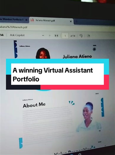 You trusted me to help you create a winning virtual Assistant portfolio #virtualassistant #portfolio #pov #winning