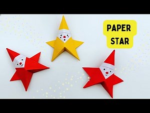 How To Make Easy Paper Christmas Star For Kids / Nursery Craft Ideas / Paper Craft Easy/ KIDS crafts