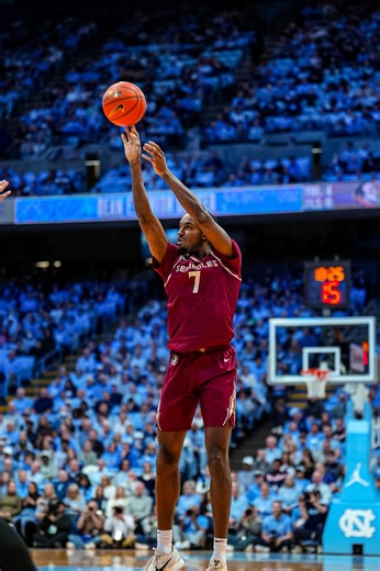Wiggins' Records Second Career Double-Double in Florida State's Loss at North Carolina - Florida State University