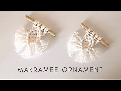 DIY - MAKRAMEE ORNAMENT - DEKO - EINFACHE ANLEITUNG / Macrame Ornament, Easy Tutorial ♡︎