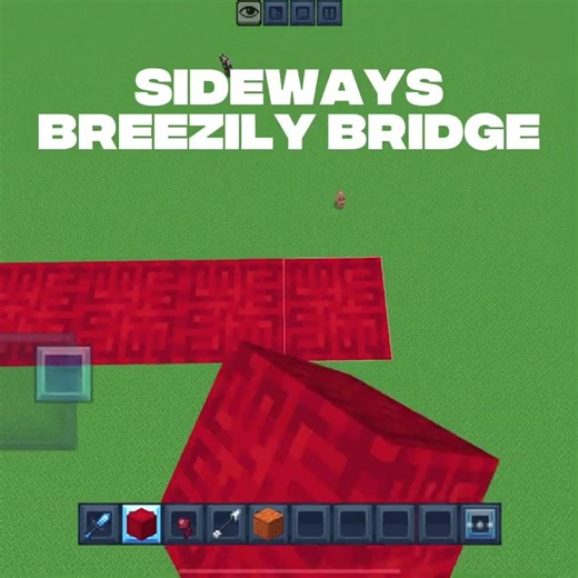 Sideways breezily bridge #minecraft #flyxo #bedwars #vaishalichaudharykhutail #hypixel #pvp