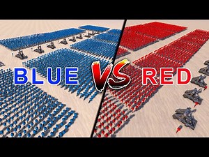 RED STICKMAN ARMY vs BLUE STICKMAN ARMY | Ultimate Epic Battle Simulator