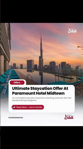 Paramount Hotel Midtown Staycation 🌆 | Dubai Rooftop Escape & Dining Deal