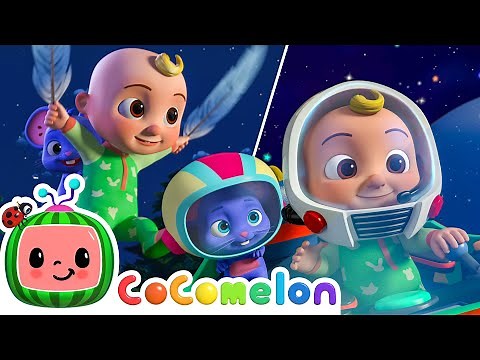 Space Buddies: Rocket Coaster + Mimi's Rocket to the Moon | CoComelon Animal Songs