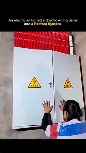 Mind sparked on Instagram: "A tangled electrical cabinet was transformed into a clean, organized control panel through precise planning and skilled workmanship ⚡🧰. Every wire was cut to exact length, neatly routed through cable ducts, and color-coded for instant identification. Breakers, terminals, and connections were perfectly aligned to improve safety, airflow, and fault tracing 🔌📐. This structured layout minimizes confusion and makes troubleshooting faster and more accurate. What looks li