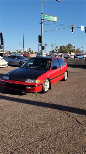 local legend caveman and his minty red honda civic ef hatch