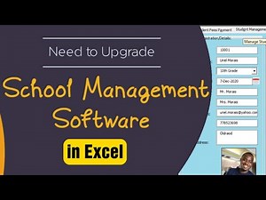 School Management System in Excel