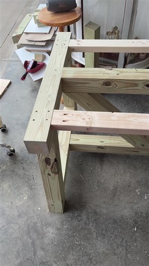 Building a Farmhouse Kitchen Table: Final Touches