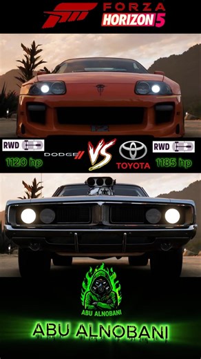 TOYOTA Supra vs Dodge Charger - Who Wins? 🔥 #forza #dragrace #fastandfurious