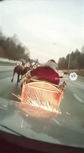 Chasing SANTA! need backup! #ai #funny #santa