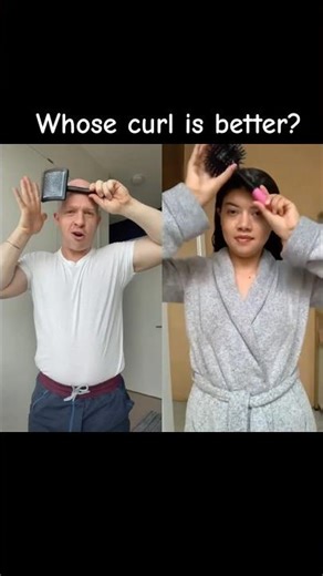 How to curl your hair tutorial! Win! #hair #hairstyle #haircare #youtubeshorts #shorts #bald
