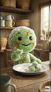 Si Klepon Lagi Nyemil 😆🍡 #kueklepon #hiburan