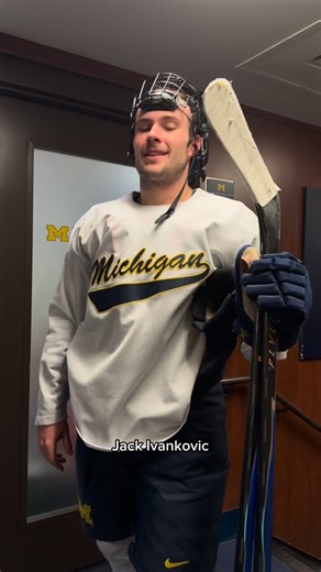 who on the team would forget the fight song if they had to sing it alone? #goblue #umichhockey | Michigan Hockey