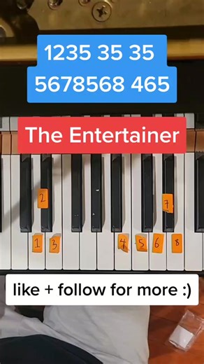 Learn The Entertainer: Easy Piano Tutorial