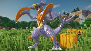 Minecraft Mega Garchomp Build Schematic - 3D model by inostupid