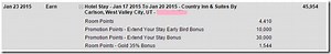 Club Carlson 46,000 points on 3 nights $250 stay