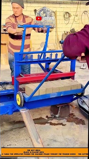 Wire Brick Cutting Using Manual Multi-Wire Block Cutter Machines | Brick Manufacturing Tools