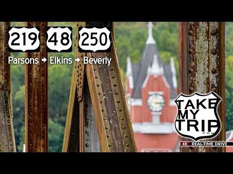 Parsons, Elkins, and Beverly, West Virginia: A Scenic 4K drive on US 219, 48, 250