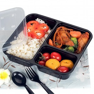 [Hot Item] 3 Compartment Disposable Lunch Box PP Food Container Takeaway Box