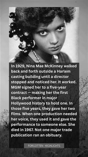 She Was Hollywood's First Black Star Under Contract — They Gave Her Two Films in Five Years