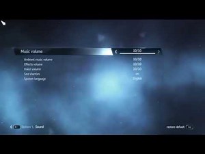 Assassins Creed Rogue Menu Options & Settings