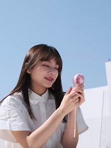 Mini Portable Handheld Fan - Battery Operated USB Rechargeable Small Pocket Fan, 3 Wind Speeds, 12Hrs Working, Type C Port, Little Cute Personal Fans for Indoor Home Office Outdoor Travel (Pink)