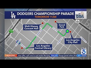 Dodgers to hold parade celebrating World Series win in downtown L.A.