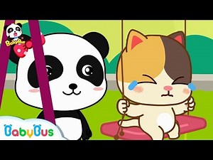 Baby Kitten's Swinging Experience | Kids Safety Tips | BabyBus Songs | BabyBus - Videos For Kids