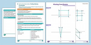 Year 6 Maths Same-Day Intervention Plan: Finding Missing Coordinates