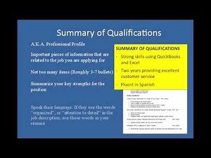 Writing A Resume - Objective, Summary, Education