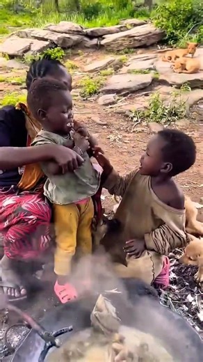 Primitive Cooking Skills | African Tribal Meal.🔥#shorts #africa #viralvideo