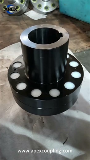 Custom elastic pin coupling sample #powertransmission #jawcoupling #flexiblecoupling