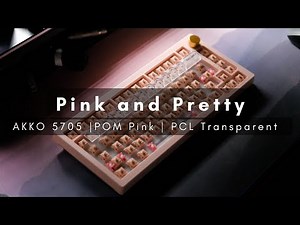 Pink Mechanical Keyboard Build | Akko 5075 | Akko POM Pink | PCL Transparent Keycaps