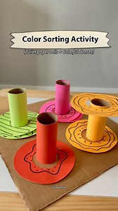 537K views · 5.3K reactions | Looking for a fun way to teach colors and build motor skills?  Try this donut stacking and color sorting activity. It’s easy to make and so engaging for little learners! 朗 #montessoriactivities #diyactivitiesforkids #learningthroughplay #toddleractivities #preschoolactivities #kindergartenactivities #20monthsold #colorsorting | Life with Zion | Facebook
