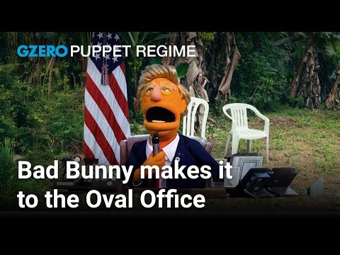 Bad Bunny makes it to the Oval Office | PUPPET REGIME