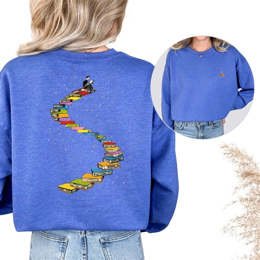 Book Lover Sweater | Top Reader Graphic | Librerian Hoodie - Etsy