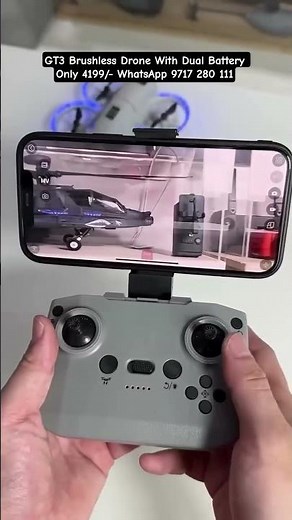 GT3 Brushless Drone Unboxing | 480P Camera | Dual Battery | Obstacle Avoidance Test! #drone #drones