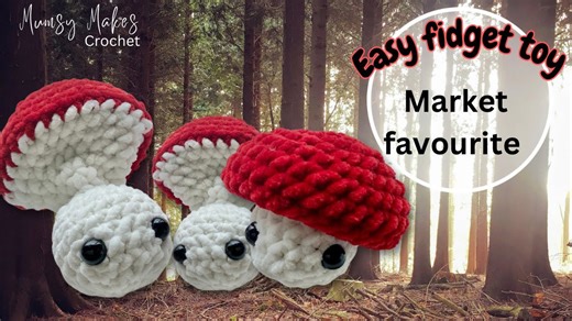 Make a Mushroom Pop It Fast Easy Crochet Tutorial