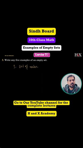 Examples of Empty Sets | H and X Academy