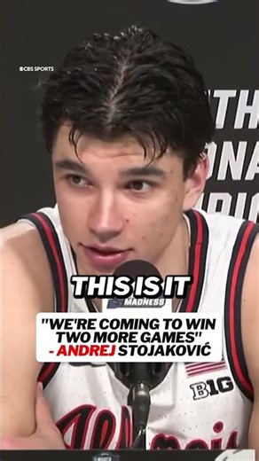 “We didn’t get to the Final Four just to get there.” 🗣️ #illinois #marchmadness