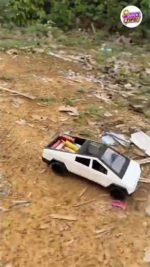 how to make mini cyber truck with cardboard #scienceproject #diy #shorts