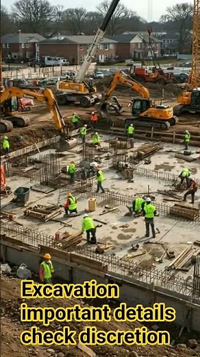 excavation work basic information in description #buildingconstruction #concretemix #construction