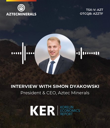 What makes Hole 17’s results the best yet at Tombstone? 🎙️ Aztec Minerals CEO Simon Dyakowski joins the KE Report to break down the standout results including 8.16 g/t gold and 49.6 g/t silver over 36.5 metres with expanded mineralization to the east and north. Listen to the full interview: https://www.kereport.com/2025/11/07/aztec-minerals-best-hole-yet-at-tombstone-expanding-high-grade-gold-silver-zones/ TSXV: $AZT | OTCQB: $AZZTF | Aztec Minerals Corp